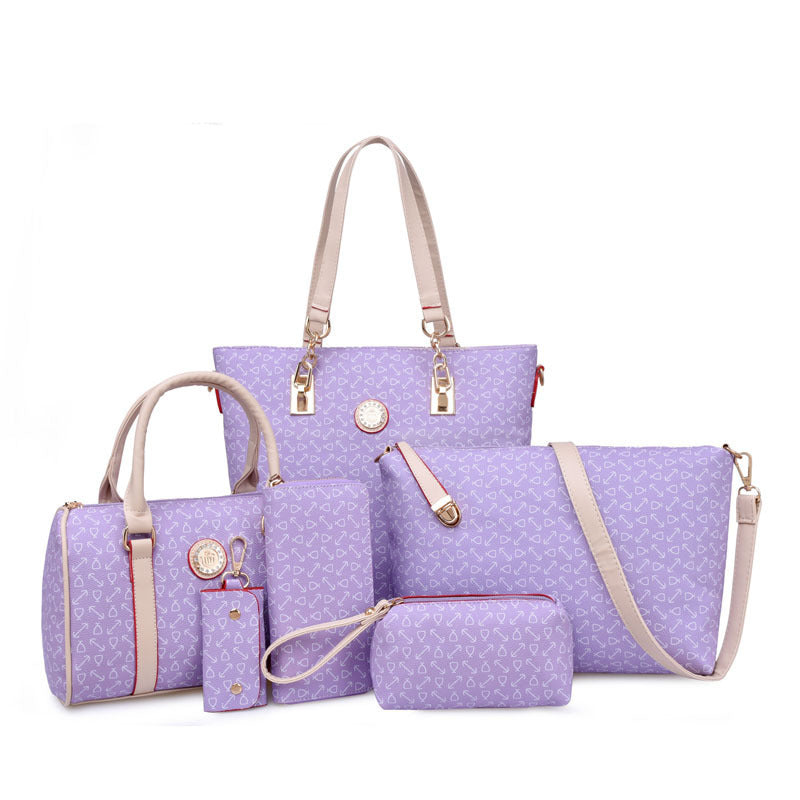 Fashion Combination Bone Pattern Printed Large Handbags