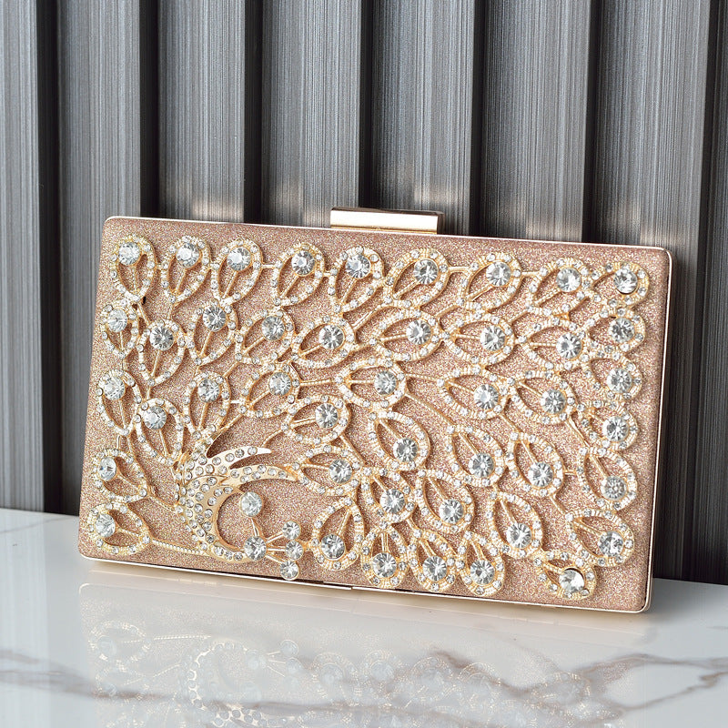 Women's High-grade Dinner Design Diamond Dress Hand-held Evening Bags