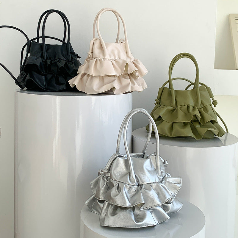 Comfortable Pleated Fashionable High-grade Exquisite Soft Crossbody Bags