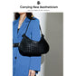 Women's Large Capacity Texture Popular Dumpling Design Shoulder Bags