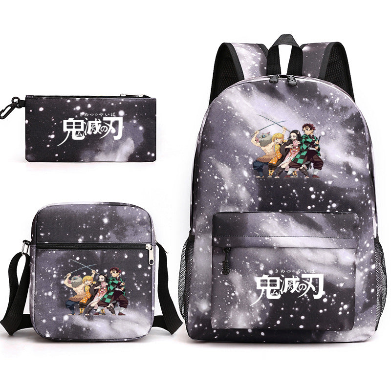Cartoon No Three-piece One Pencil Primary Backpacks