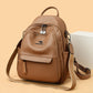 Women's Kangaroo Large Capacity Mom Soft Leather Backpacks