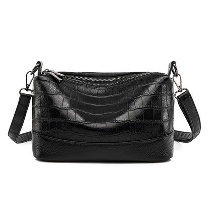 Women's Source Genuine Leather Cattlehide Fashion Crocodile Crossbody Bags