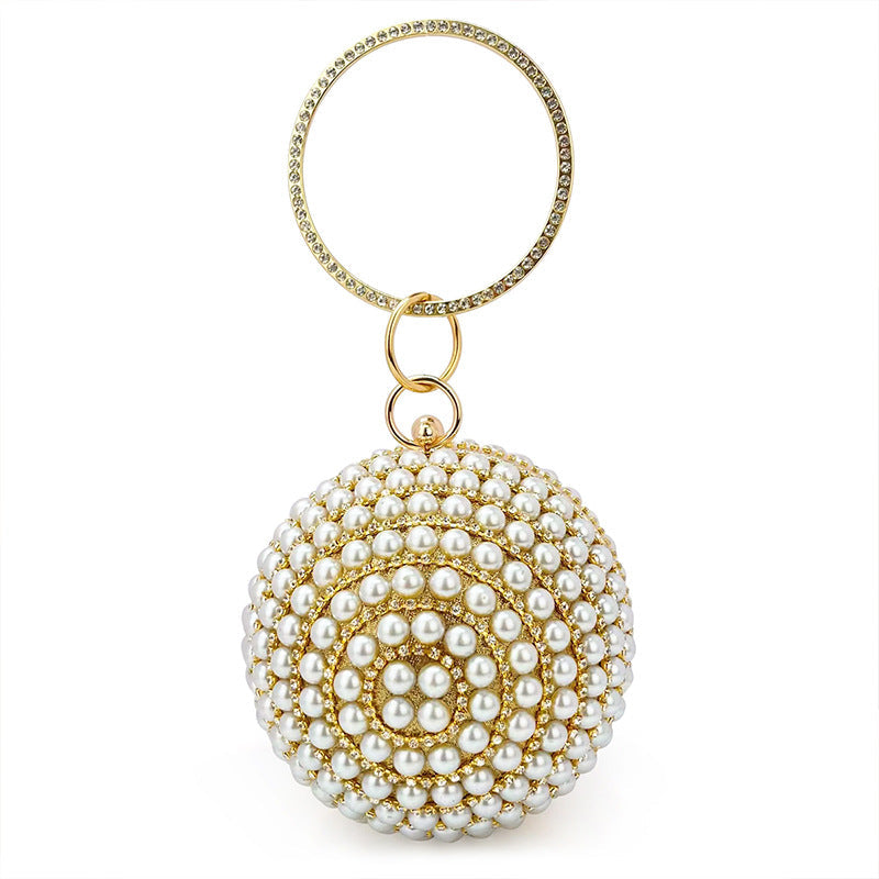 Women's Banquet Pearl Pouch Diamonds Little Fairy Shoulder Bags