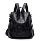 Women's Embossed Large Letter Korean Fashion Capacity Backpacks