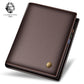 Men's Blue First Layer Cowhide Vertical Korean Men's Wallets