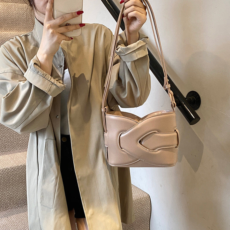 Women's High-grade Large Capacity Fashion Commuter Geometric Design Shoulder Bags