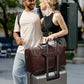 Men's Fashion Large Capacity Genuine Leather Portable Travel Bags
