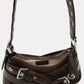 Women's Retro Underarm Motorcycle Waistband Fashion Baguette Armpit Bags