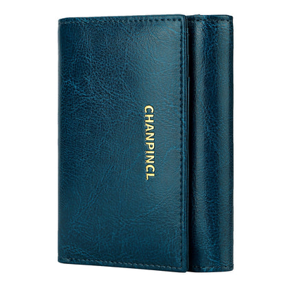 Women's Short Pocket Zipper Double Banknote Position Ladies Wallets