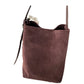 Women's Frosted Cowhide Commuter Large Capacity Idle Style Underarm Bags