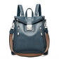 Women's Password Soft Leather Large Capacity Backpacks