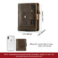 Men's Zipper Pocket First Layer Cowhide Short Purses