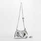 Women's Leather Folds Cloud Fashionable First Layer Shoulder Bags