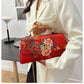 Women's High Quality Cheongsam Leather Antique Vintage Tote Bags