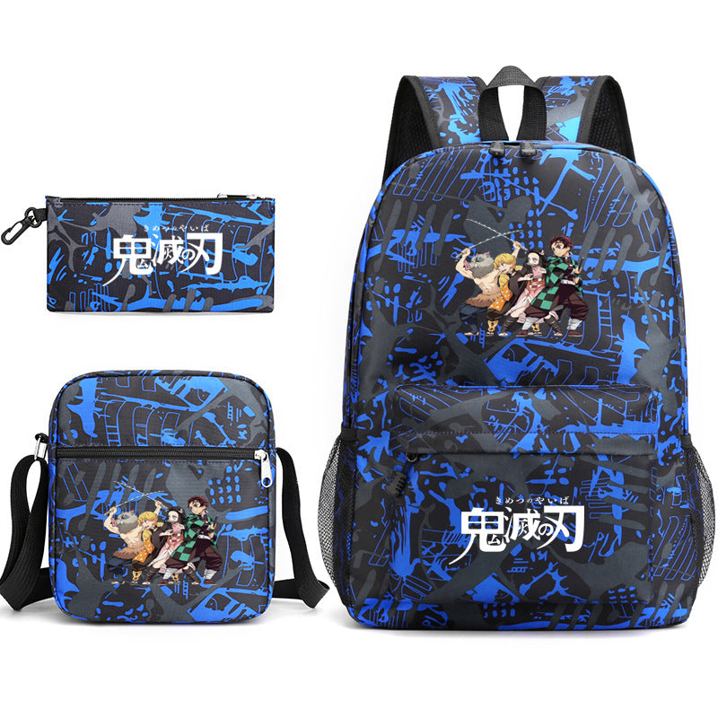 Cartoon No Three-piece One Pencil Primary Backpacks