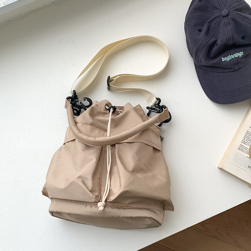 Drawstring Nylon Underarm High-grade Korean Style Shoulder Bags