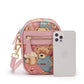 Attachment Canvas Cute Fashion Woven Flower Crossbody Bags