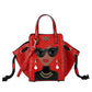Women's Glasses Retro Stone Pattern Pearl Rivets Handbags