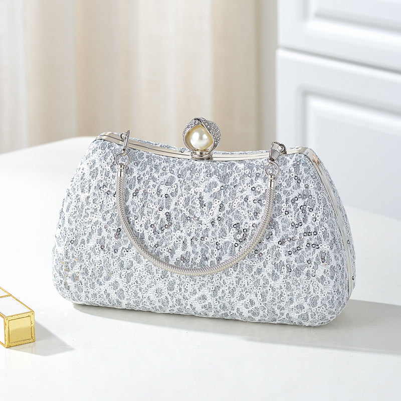 Lace Sequin Ancient Style Hand Cheongsam Handbags
