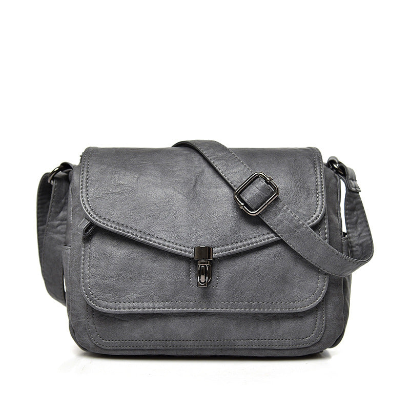 Women's Leather Popular Retro Fashion Western Style Shoulder Bags