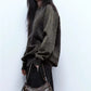 Women's Retro Underarm Motorcycle Waistband Fashion Baguette Armpit Bags
