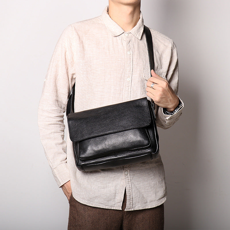 Women's & Men's Source Fashion Leather Cattle Men's Shoulder Bags