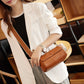 Women's Wide Strap File Underarm Cattlehide Leather Shoulder Bags