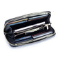 Women's & Men's & Pure Cowhide Long Clutch Large Ladies Wallets