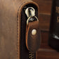 Men's Horse Leather Zipper Vertical Sier Generation Multiple Slots Men's Wallets