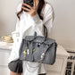 Retro Distressed Spoof Pin Rag Beggar Bags