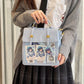 Two-dimensional Transparent Snack Volume Pain Female Three Backpacks
