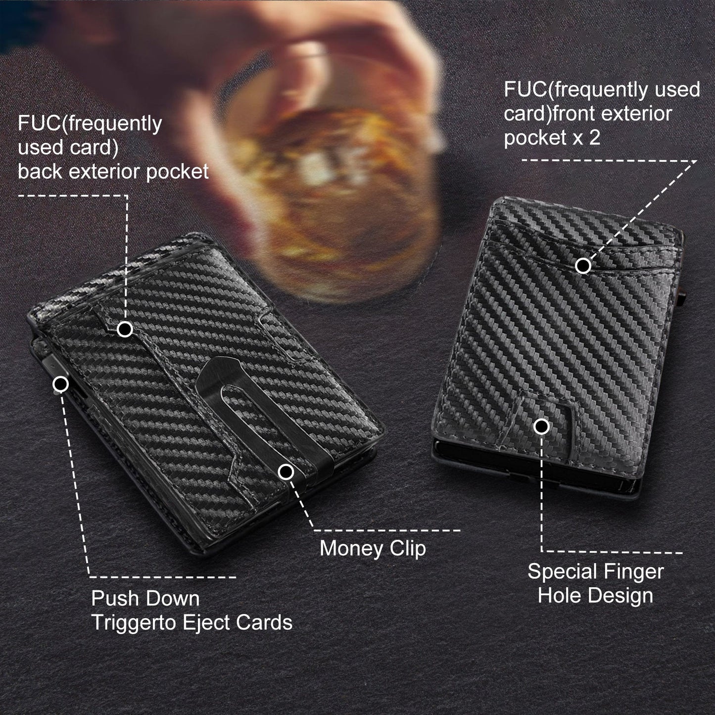 Men's Business Simple Swiping Vertical Flip Credit Men's Wallets