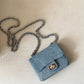 Women's Flip Chain Diamond Pattern Advanced Embroidery Thread Crossbody Bags