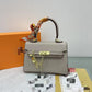 Comfortable Classic Kelly Platinum Palm Print Small Square Bags
