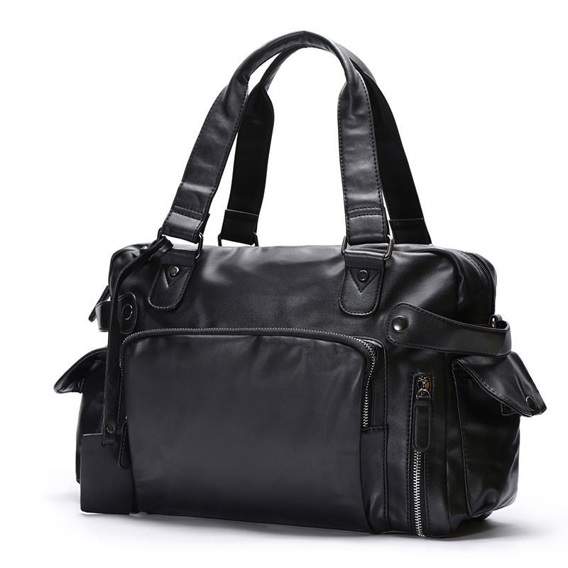 Men's Korean Style Trendy Leather Back Retro Men's Shoulder Bags