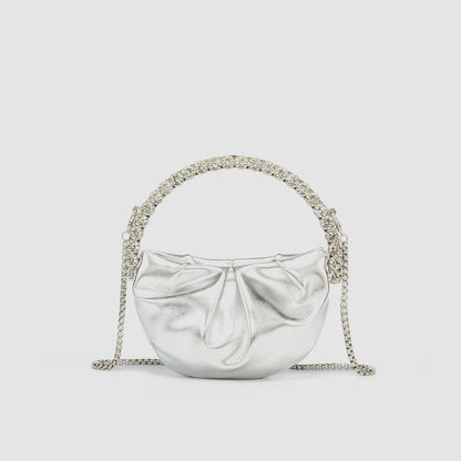 Women's Diamond Dinner Chain Round Mini For Evening Bags