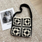 Women's Ethnic Style Crochet Woven Fashion Woolen Shoulder Bags
