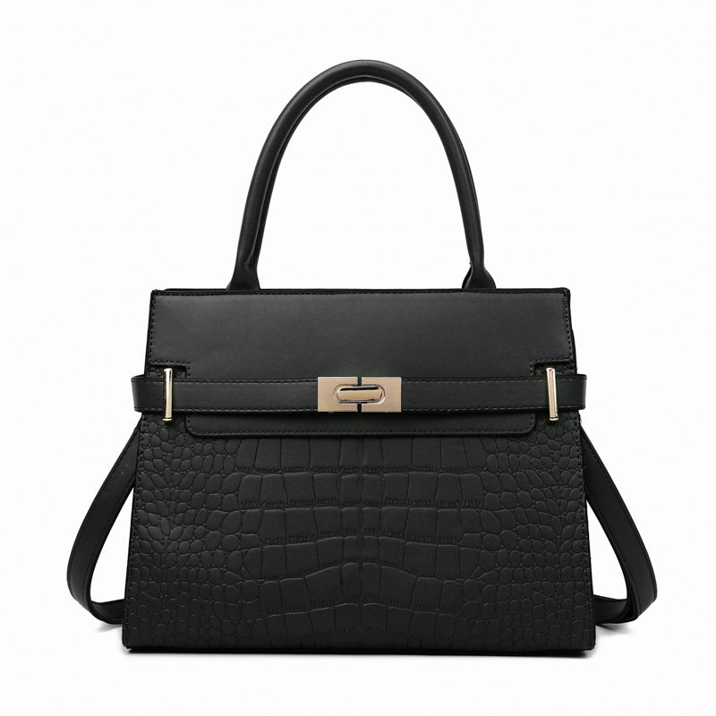 Trendy Fashion Crocodile Pattern Kelly Western Bags
