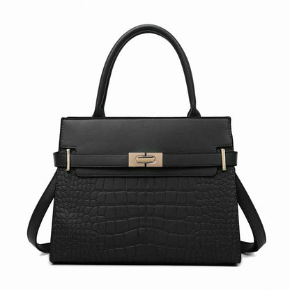 Trendy Fashion Crocodile Pattern Kelly Western Bags