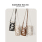 Women's Design Hollow Drawstring Canvas Cylindrical Pouch Crossbody Bags