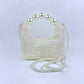 French Retro Hand-woven Large Pearl Elegant Handbags