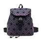 Women's Laser Size Geometric Rhombus Korean Style Backpacks