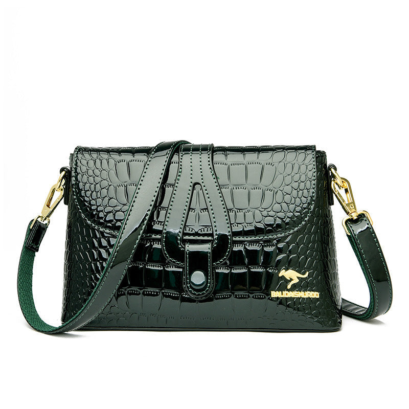 Women's Patent Leather Mother Bright Trend Crossbody Bags