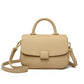 Women's Retro Solid Color Simple Soft Leather Textured Shoulder Bags