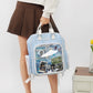 Style Cartoon Large Capacity Plate Sheer Backpacks