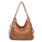 Women's Spring Washed-out Vintage Fashion Trend Large Shoulder Bags