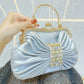 Shiny Diamond Studded Hand Banquet Kelly Evening Bags