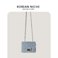 Women's Design Mini Fashionable Diamond Plaid Denim Crossbody Bags