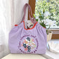 Women's Style Embroidery Shopping Fashion Nylon Waterproof Shoulder Bags